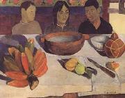 Paul Gauguin The Meal(The Bananas) (mk06) oil painting